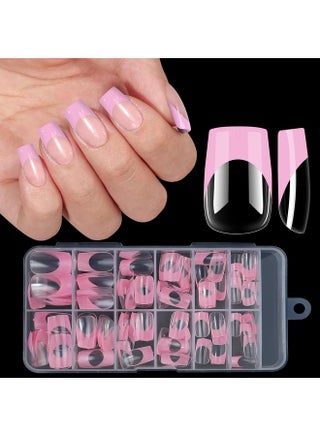 Hot Sale 120 Pieces French Wearing Nail Nails Folding Traceless Nail Nails Lightweight Transparent Color DIY Fake Nails - pzsku/ZCE6C598059D418FCCFB7Z/45/_/1738567611/1698a956-882a-468e-bc87-06c2ae722b44