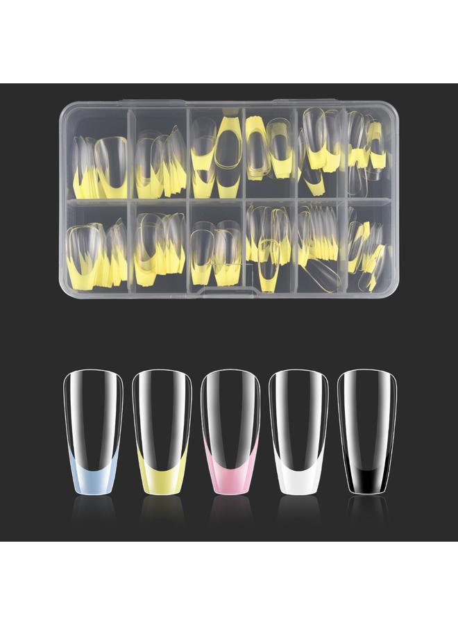 Hot Sale 120 Pieces French Wearing Nail Nails Folding Traceless Nail Nails Lightweight Transparent Color DIY Fake Nails