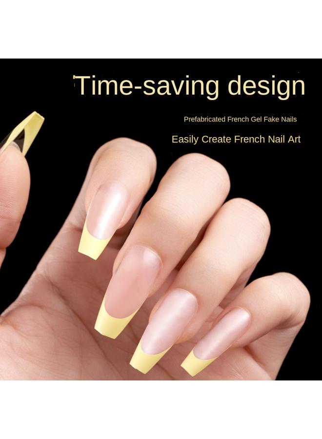 Hot Sale 120 Pieces French Wearing Nail Nails Folding Traceless Nail Nails Lightweight Transparent Color DIY Fake Nails