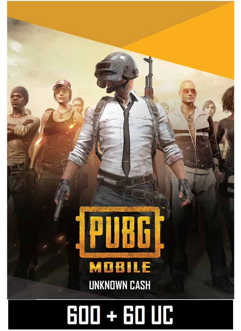 Generic - PUBG Mobile 600 with 60 UC Global Digital code  Delivery SMS or WhatsApp - Image 1