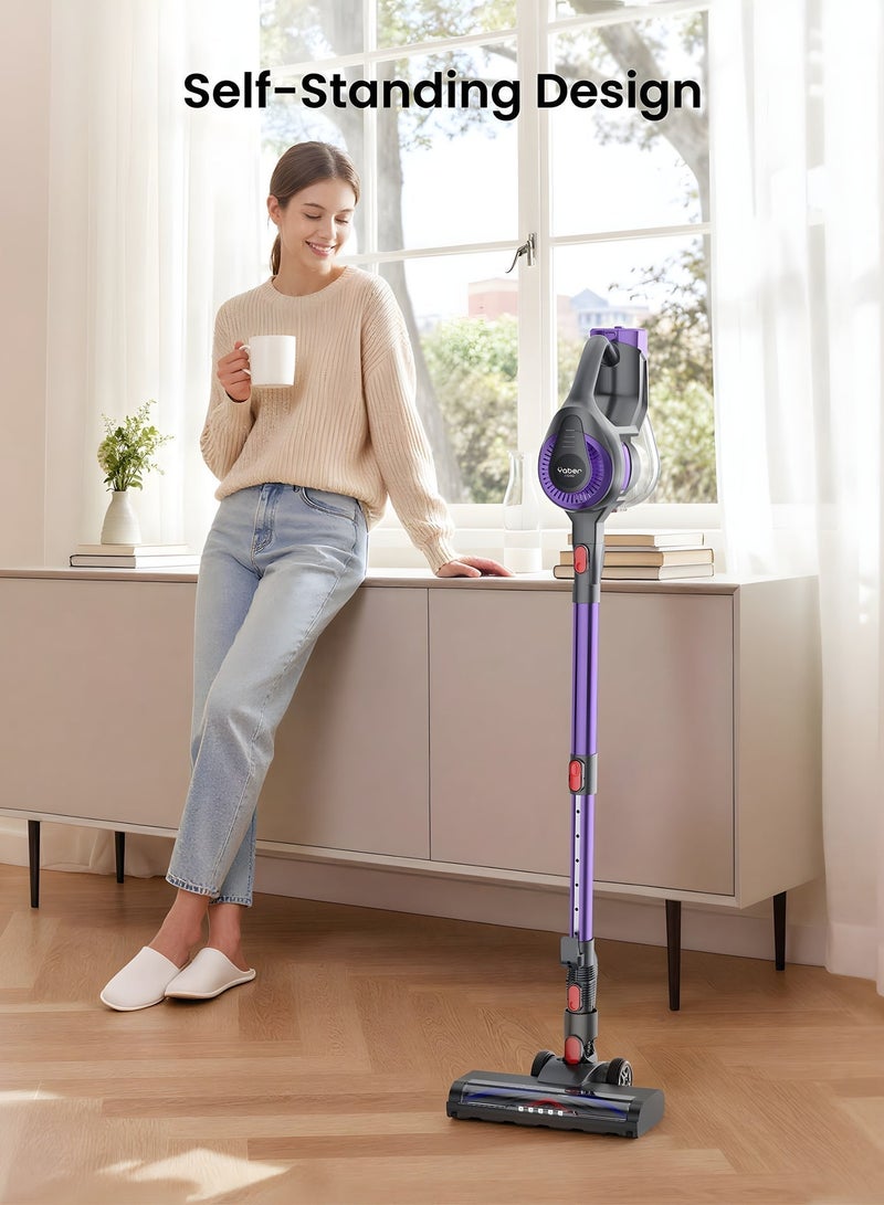Yaber Home, L10, 1.3kg Cordless Vacuum Cleaner, Lightweight Stick Vacuum with All-Floor Multi-Surface Brush, LED Dust Lights, Telescopic Wand and Self-Standing Design for Home, Stairs and Car - Image 2
