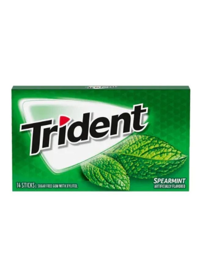 Trident Spearmint Sugar Free Gum With Xylitol 26g