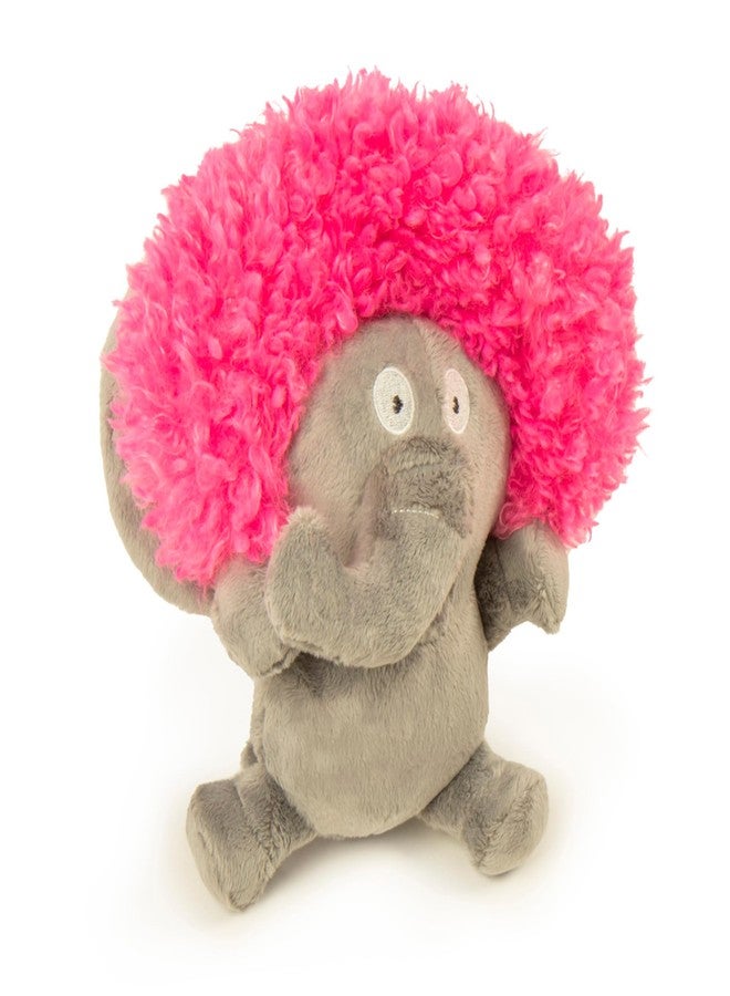 goDog Silent Squeak Crazy Hair Hedgehog Ultrasonic Squeaker Plush Pet Toy for Dogs & Cats, Soft & Plush, Tough & Chew Resistant, Reinforced Seams - Brown, Large - Image 3