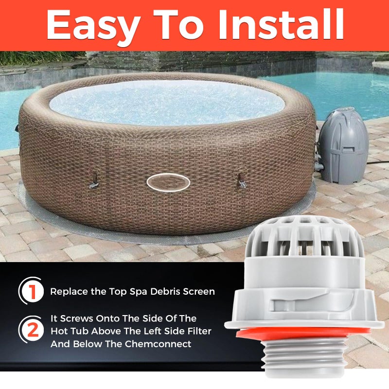 Lemfema 2 PCS P00260 Chemical Chlorine Dispenser Replacement for SaluSpa, Pool Hot Tub Top Debris Screen Strainer Compatible with Best-Way, Cole-Man, Lay-Z-Spa - Image 5