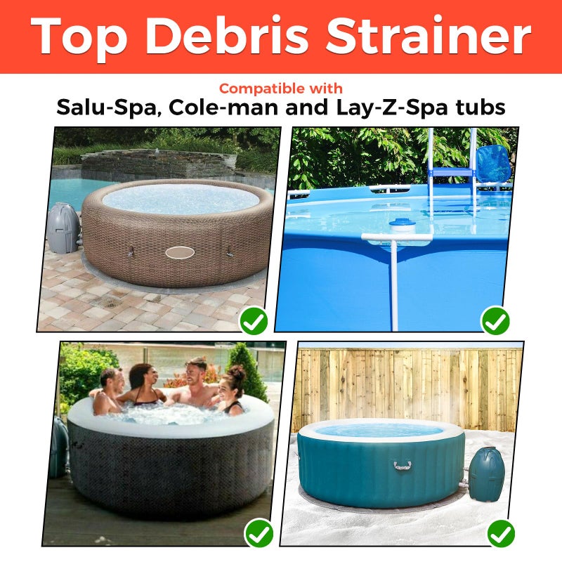 Lemfema 2 PCS P00260 Chemical Chlorine Dispenser Replacement for SaluSpa, Pool Hot Tub Top Debris Screen Strainer Compatible with Best-Way, Cole-Man, Lay-Z-Spa - Image 4