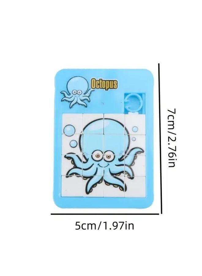 6Pcs Cartoon Animal Sliding Puzzle 16 Grid Maze Educational Toy For Kids - Image 3