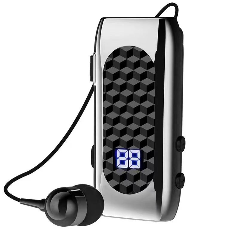Dr13 Collar Telescopic Cable Bluetooth Headset Universal Digital Display Business Call 20H Vibration Number - Image 1