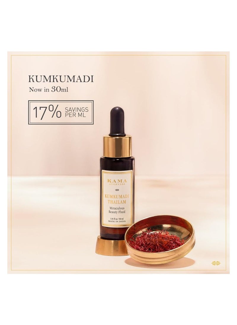 Kama Ayurveda Kama Ayurveda Kumkumadi Miraculous Beauty Fluid Ayurvedic Night Serum  - Image 3