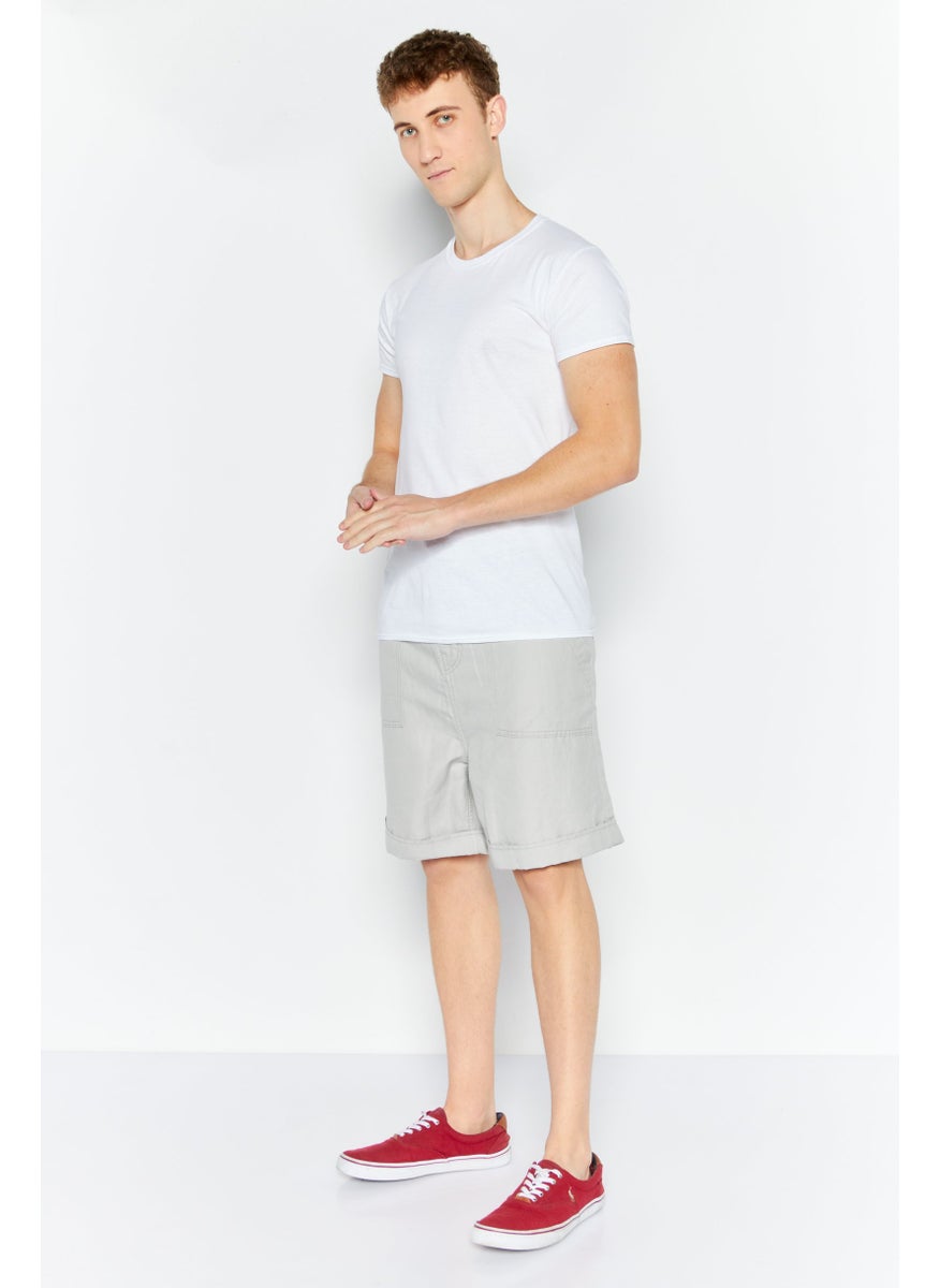 ESPRIT Men Plain Denim Short, Grey  - Image 2
