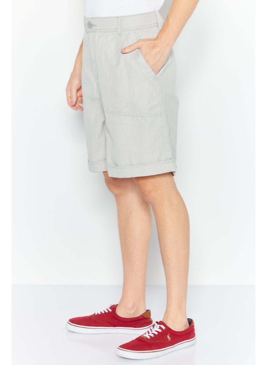 ESPRIT Men Plain Denim Short, Grey  - Image 3
