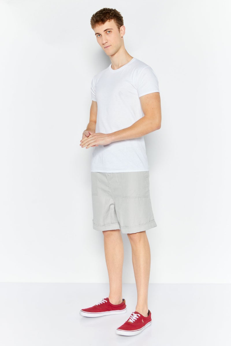 ESPRIT Men Plain Denim Shorts, Grey - Image 2