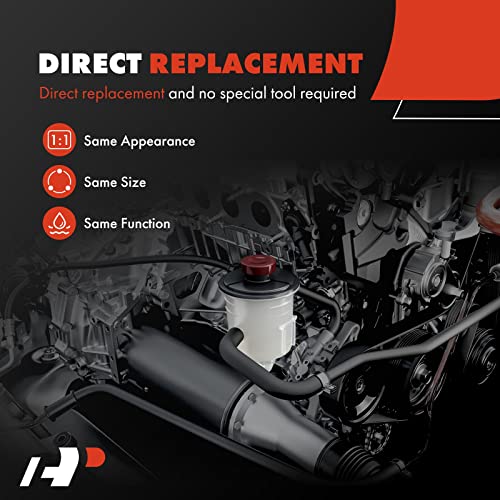 A-Premium Power Steering Reservoir/Tank with Cap Compatible with Hyundai Accent 2006-2010 & Kia Rio 2006-2011, Rio5 2006-2011, L4 1.6L - Image 3