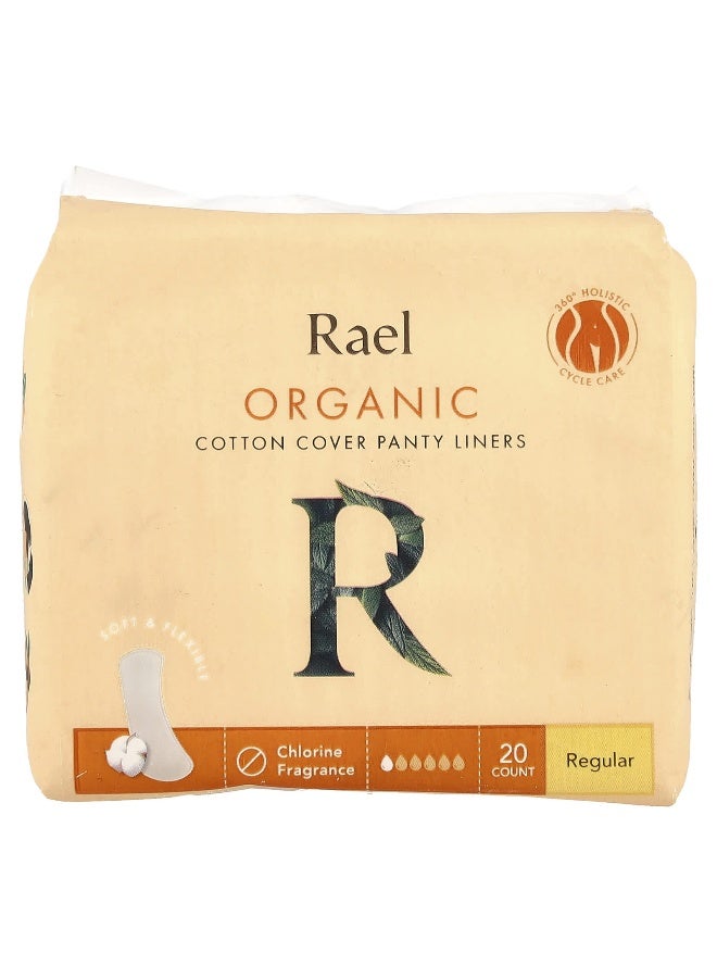 Rael رايل، بطانات داخلية قطنية عضوية، عادية، 20 قطعة - Image 1