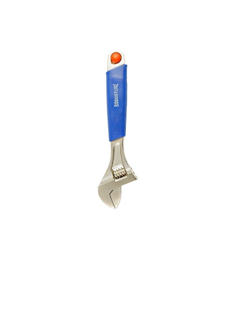 Robustline Adjustable Wrench With Rubber Handle - Image 1