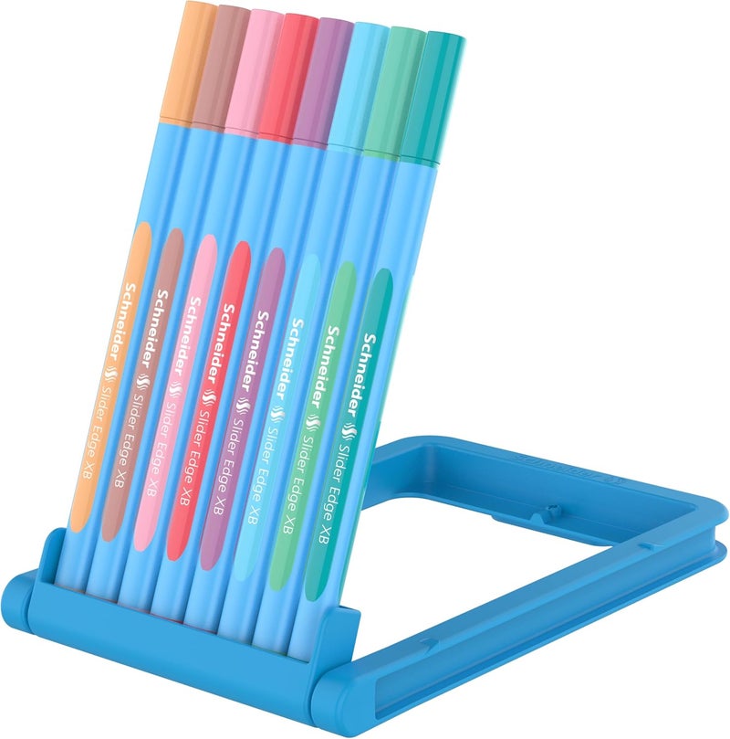 Schneider Slider Edge Pastel Xb Ballpoint Pen, 8 Pens With Easel Stand, Assorted Colors (152289) - Image 3