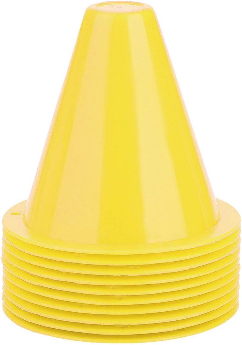 OUKENS Training Marker Cones, 10pcs 3 Inch Mini Sports Cones Football Training Sports Equipment Roller Skating Barriers Plastic Marker Holder Accessory for Fitness Practice - Image 1