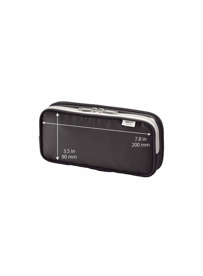 LIHITLAB LIHIT LAB Double Pen Case, Large, 4.1 x 8.7", Green (A7661-7) - Image 3