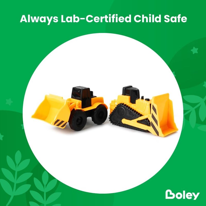 BOLEY Boley 15Pack Mini Construction Vehicle Set  Toy Trucks for Toddlers  Durable Construction Toy Vehicles for Boys and Girls  Perfect for Imaginative Play and Learning - Image 4