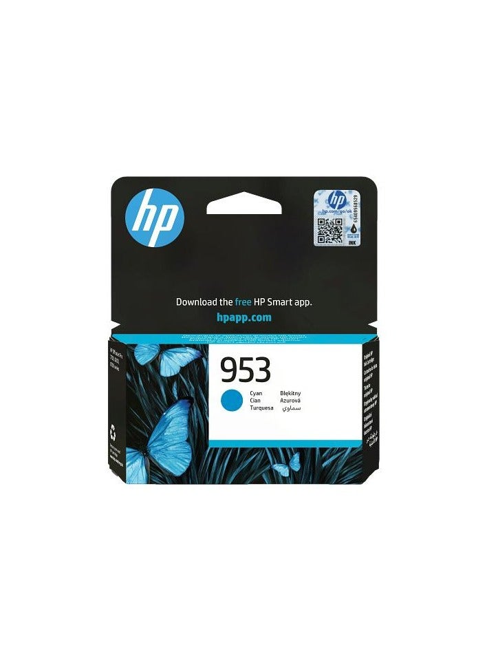 HP 953 Cyan Original Ink Cartridge Cyan