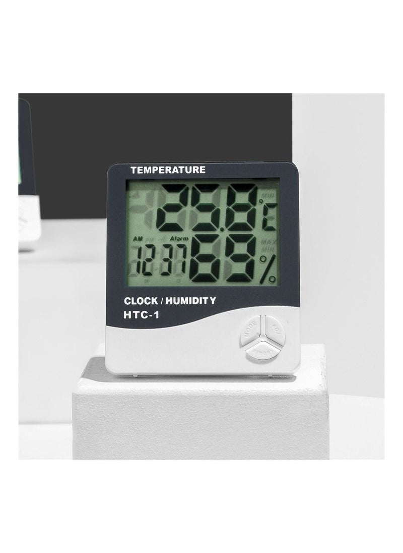 Generic - Temperature And Humidity Meter White/Grey - Image 1