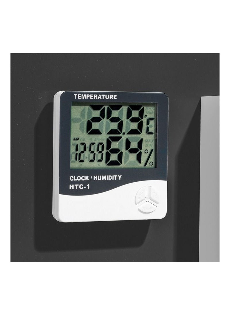 Generic - Temperature And Humidity Meter White/Grey - Image 1