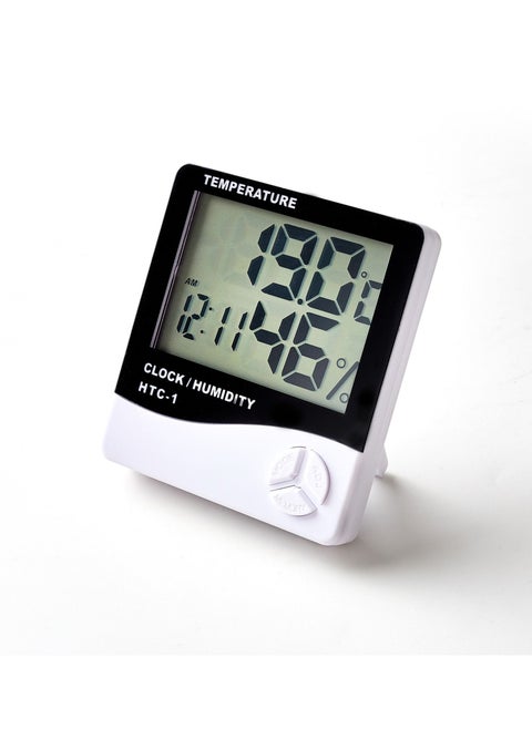 Temperature And Humidity Meter White/Grey