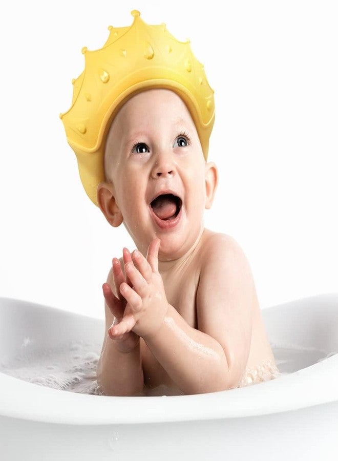 NL TRADERS Baby Shower Cap Waterproof Shampoo hat for Children Toddler Girls Boys Protect ears eyes.Adjustable Silicone Bathing Crown. - Image 2