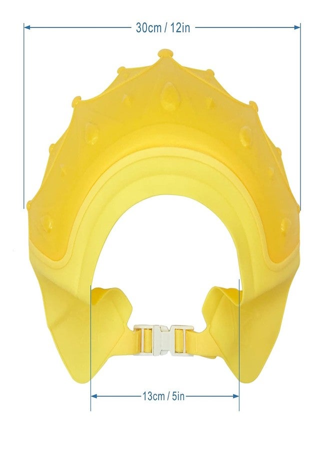 NL TRADERS Baby Shower Cap Waterproof Shampoo hat for Children Toddler Girls Boys Protect ears eyes.Adjustable Silicone Bathing Crown. - Image 4