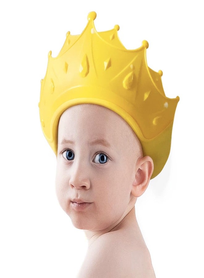 NL TRADERS Baby Shower Cap Waterproof Shampoo hat for Children Toddler Girls Boys Protect ears eyes.Adjustable Silicone Bathing Crown. - Image 1