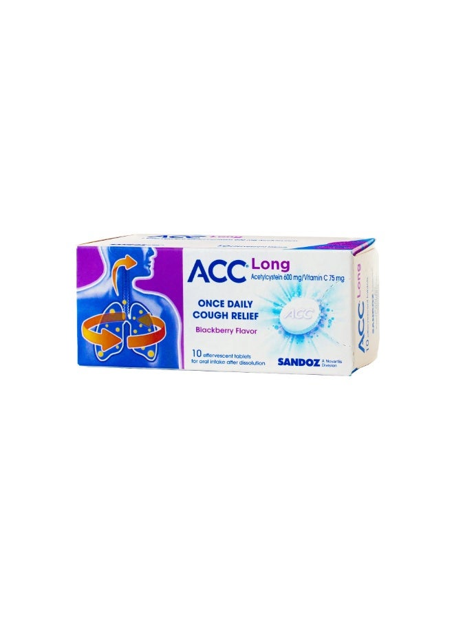 Sandoz ACC LONG COUGH RELIEF TABLETS - Image 1