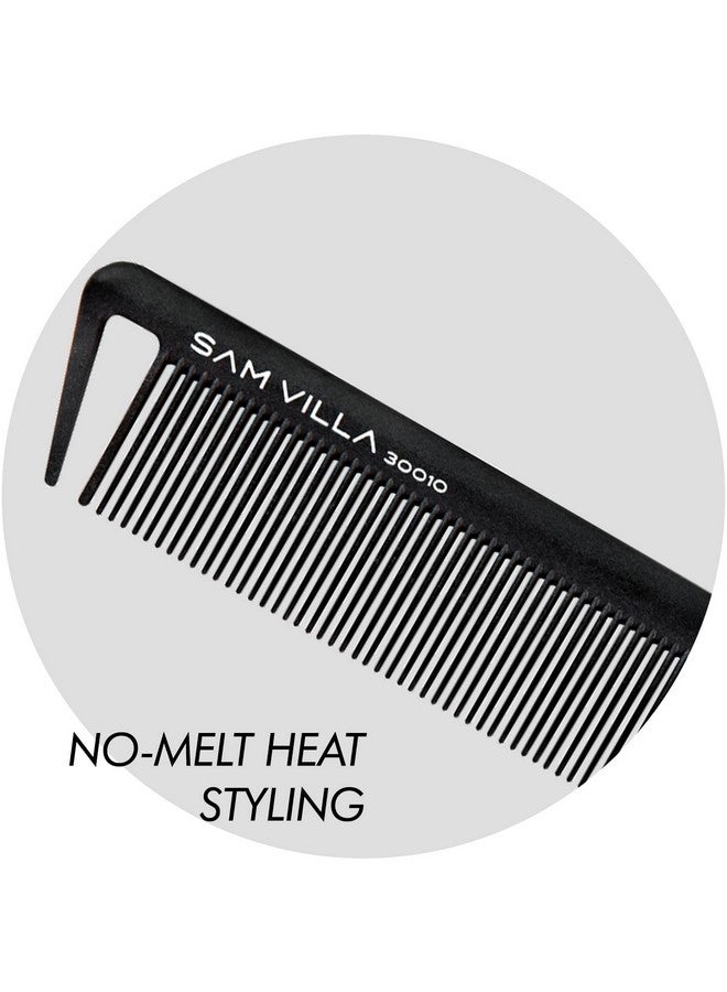 Sam Villa Signature Series Professional 8-Piece Cutting & Hair Parting Comb Set With Case - Image 4