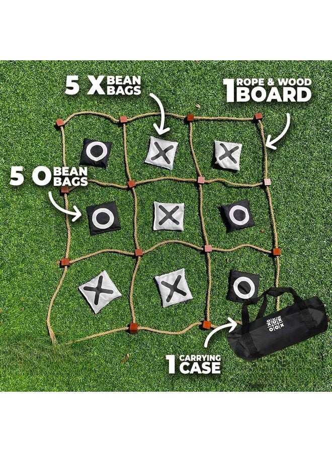 ألعاب تيك تاك تو العملاقة الخارجية، 3 × 3 أقدام، ألعاب رمي أكياس الفاصوليا في الفناء الخارجي للبالغين، حديقة خلفية للتخييم، تركيب فوري بدون تجميع، حديقة كبيرة وممتعة في الفناء الخلفي - Image 3
