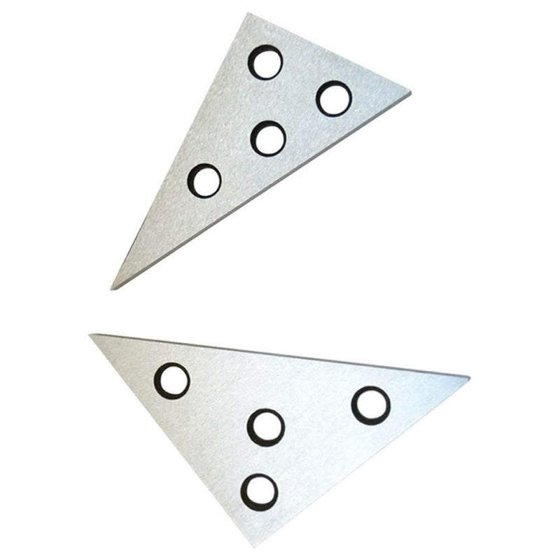 findmall 2 Pcs Precision Angle Block Set Triangle Angle Block for Machinist Tool Angle Gauge Block Lathes Milling Ground Gauge Angle Calibration Gage Inspection Block Set - Image 5