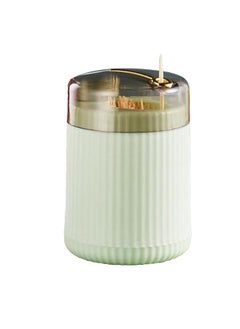 Thoraya Pop Up Toothpick Case Press Toothpick Holder Dispenser Compact Toothpick Storage Box for Household Light Green  - Image 3