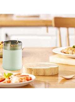 Thoraya Pop Up Toothpick Case Press Toothpick Holder Dispenser Compact Toothpick Storage Box for Household Light Green  - Image 4