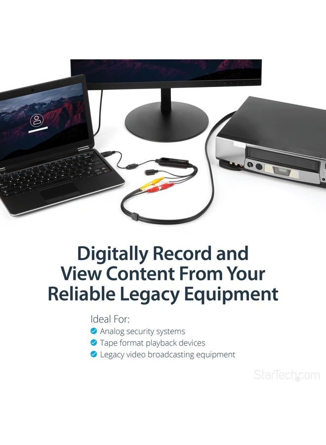 StarTech .com USB Video Grabber (USB 2.0 Video Adapter mit TWAIN Support, Analog auf Digital Konverter, Windows) - Image 3