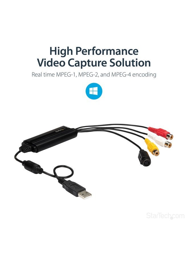 StarTech .com USB Video Grabber (USB 2.0 Video Adapter mit TWAIN Support, Analog auf Digital Konverter, Windows) - Image 4