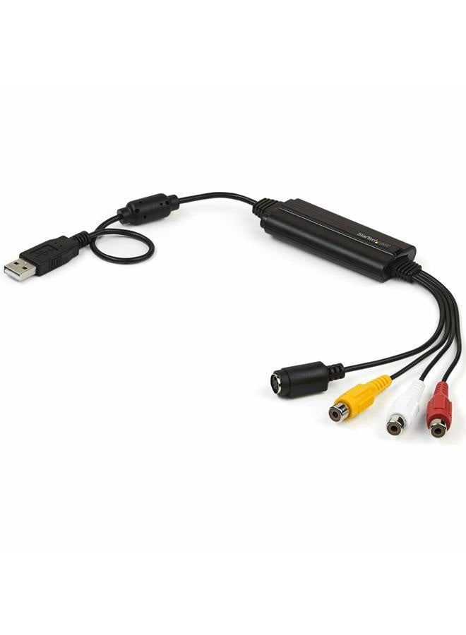 StarTech .com USB Video Grabber (USB 2.0 Video Adapter mit TWAIN Support, Analog auf Digital Konverter, Windows) - Image 1