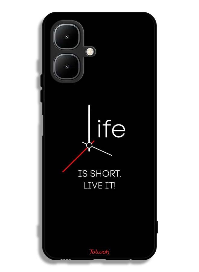 Tolwak Infinix Smart 10 Protective Case Cover Life Is Short Live It