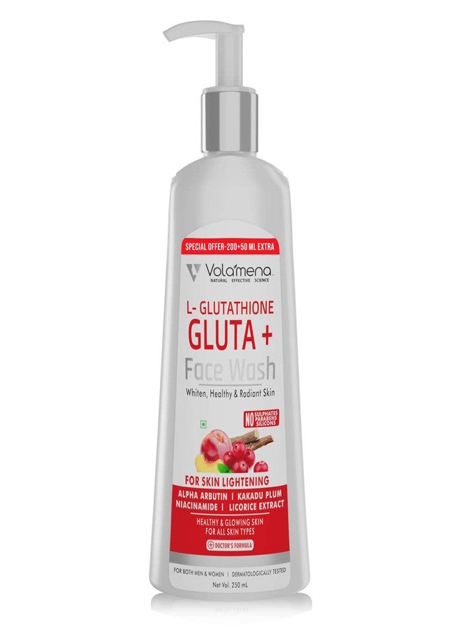 VOLAMENA WITH DEVICE Volamena L-Glutathione Face Wash | For Skin Brightening & Glow | Face Wash For women & Men 250 ml - Image 1