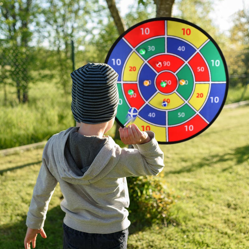 FINENIC Toys Gifts for Kids Boys Daughter Son Birthday 29" Large Dart Board for Kids, Double-Sided Kids Dart Board with Sticky Balls, Indoor Sports & Outdoors Fun Party Play Games Toys - Image 5