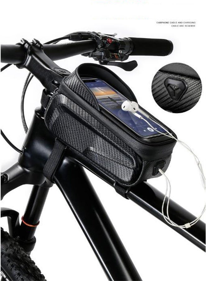 هومستر حقيبة الهاتف الدراجة, حقيبة الدراجة مقاومة للماء, حقيبة الدراجة شل مع غطاء المطر - Image 3