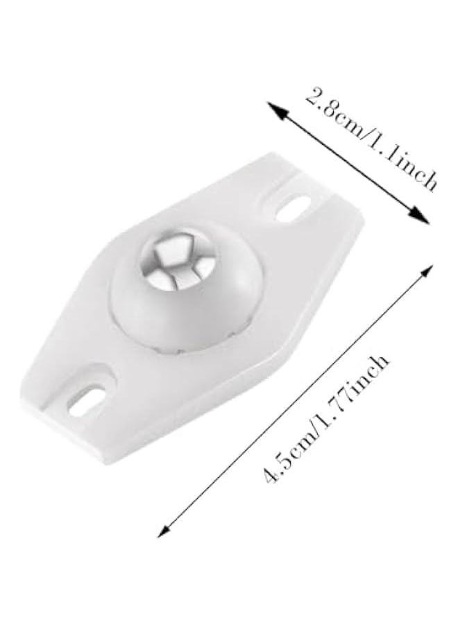 Generic - Self Adhesive Wheels - Swivel Wheels Caster Wheels | Ball Bearing Rollers Sticky Swivel Pulleys | - Ball Bearing Rollers | Easy to Use Dhesive Wheels Rolling Feet | for Flower Pots Trash Cans - Image 1