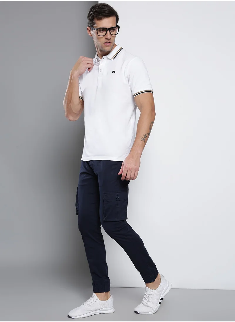 Dennis Lingo Men's Navy Tapered Fit Cargo Joggers