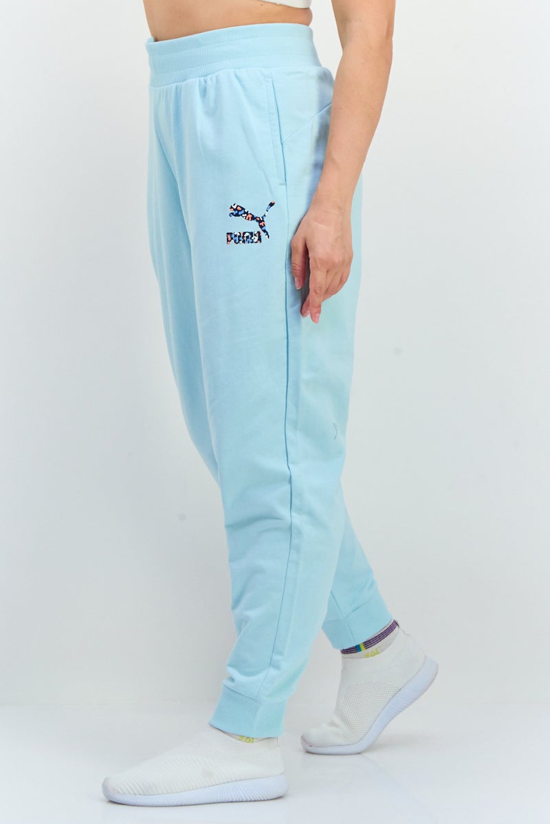 PUMA Women Regular Fit Outdoor Track Pants, Light Blue - Image 2