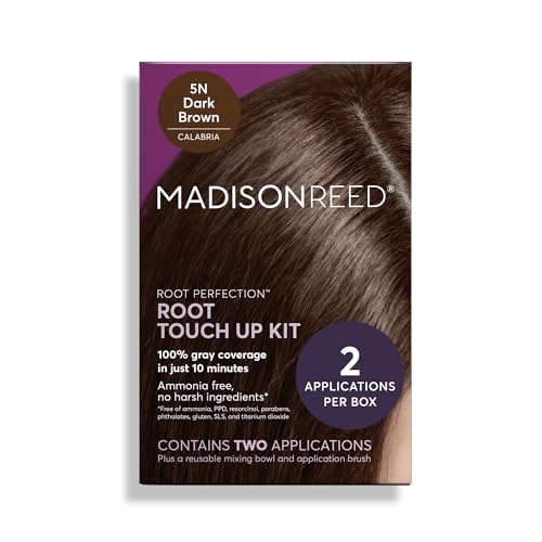 Madison Reed مديسون ريد لمسة جذر الكمال صبغة شعر دائمة لمسة جذر بني داكن 5N كالابريا 10 دقائق لتغطية 100% من الجذور الرمادية خالية من الأمونيا - Image 2