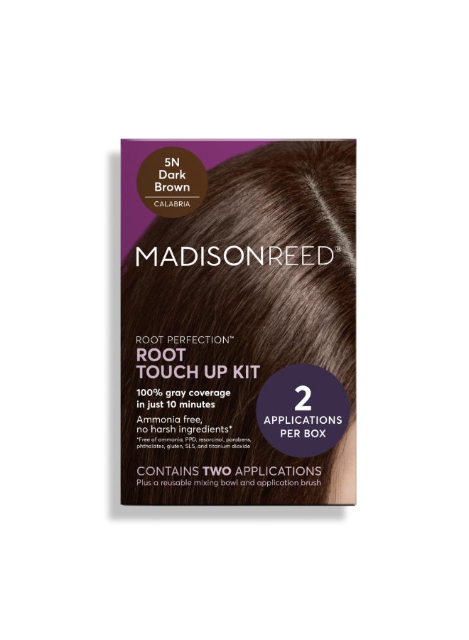 Madison Reed مديسون ريد لمسة جذر الكمال صبغة شعر دائمة لمسة جذر بني داكن 5N كالابريا 10 دقائق لتغطية 100% من الجذور الرمادية خالية من الأمونيا - Image 3