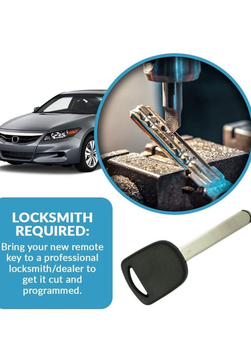 althiqahkey - New Uncut Replacement Car Key With Transponder Chip Ignition for Select Honda and Accura - Image 1