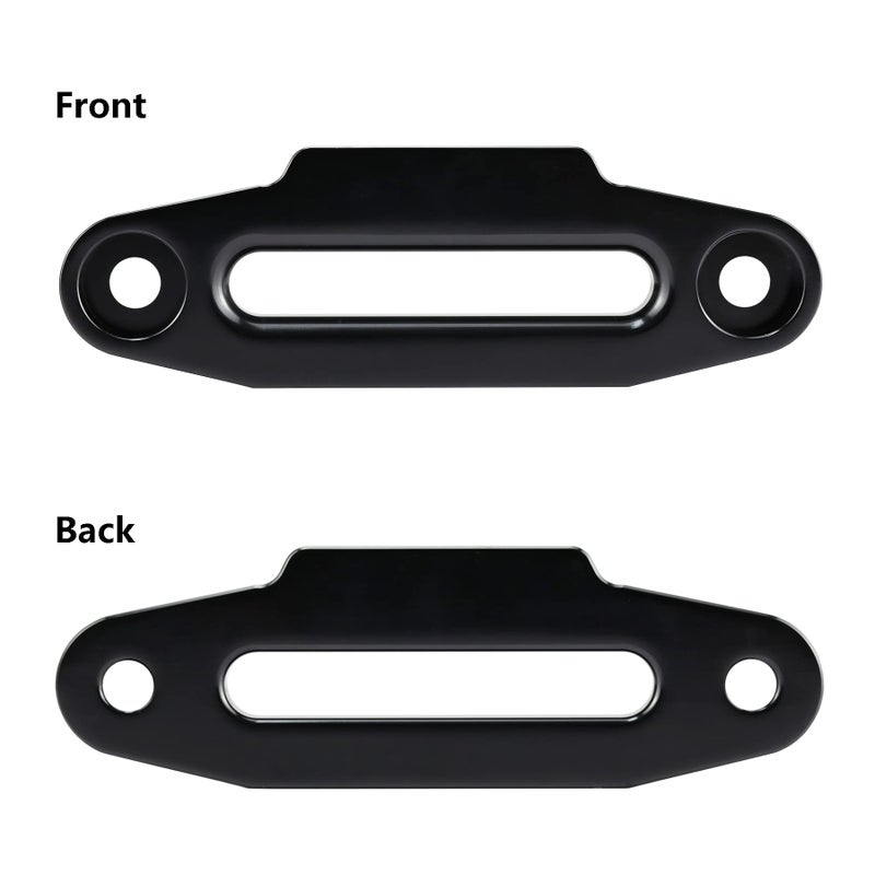Ucreative Aluminum Hawse Fairlead For Utv 4000-5500 Lbs Winch 6"" (152.4Mm) Mount Glossy (Black) - Image 4
