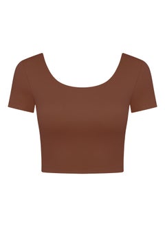Spring Summer Yoga Fitness Crop Top Breathable COCOA